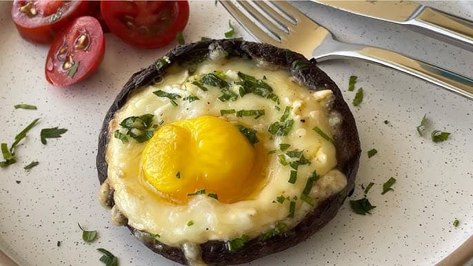 Portobello Baked Eggs