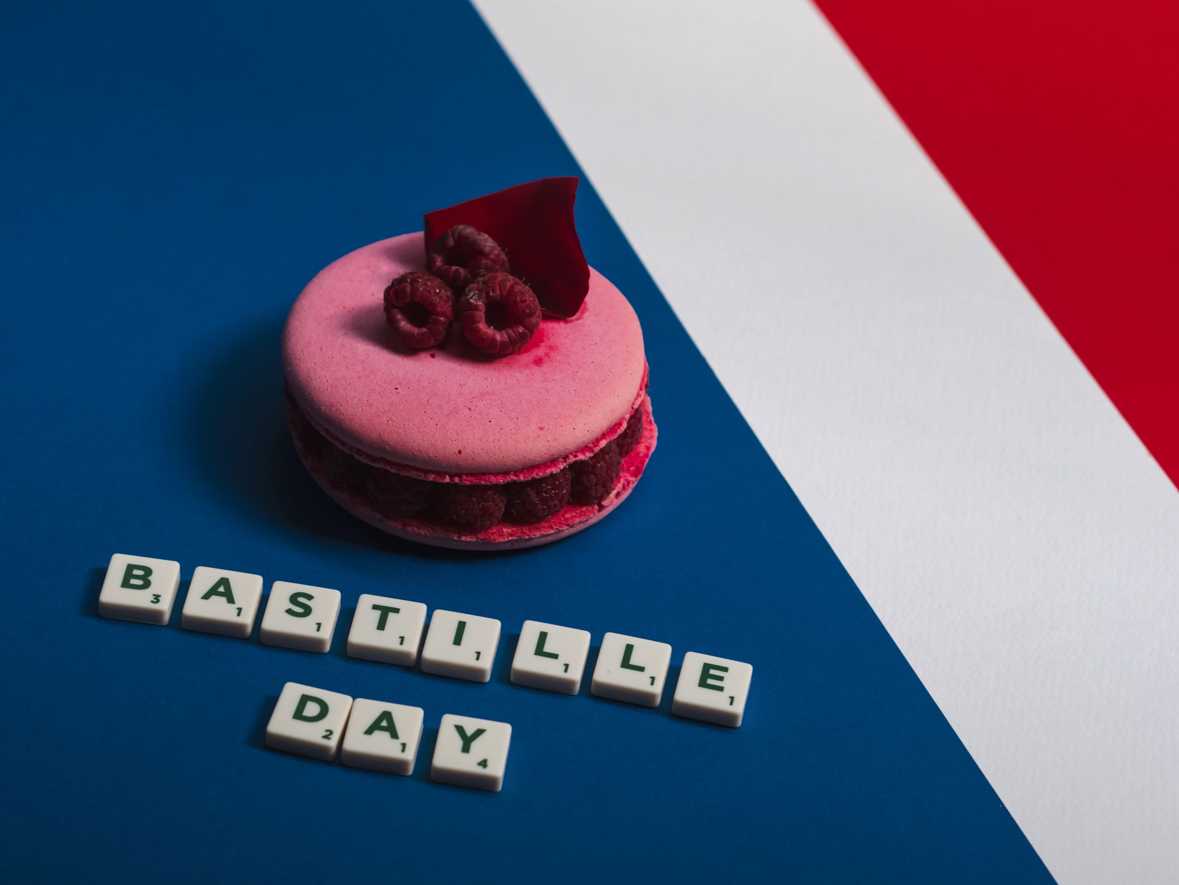 Raspberry Rose Macaron