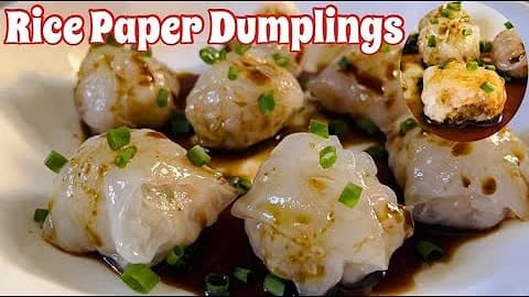 Rice paper dumplings