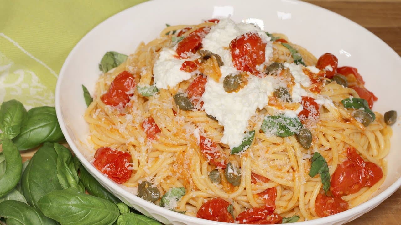 Roasted Cherry Tomato Linguine