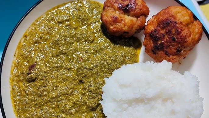 Rwandan Isombe (Cassava Leaves Stew)
