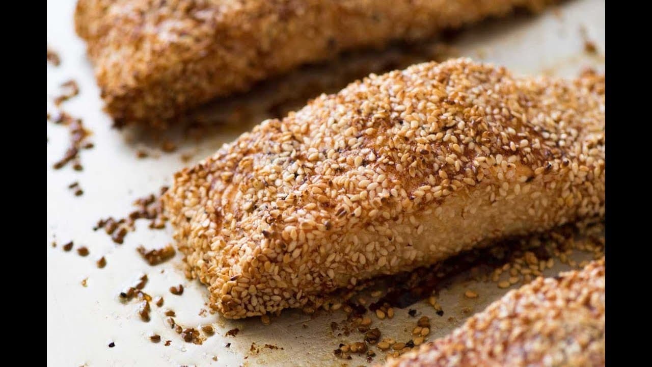 Sesame Crusted Fish Sticks