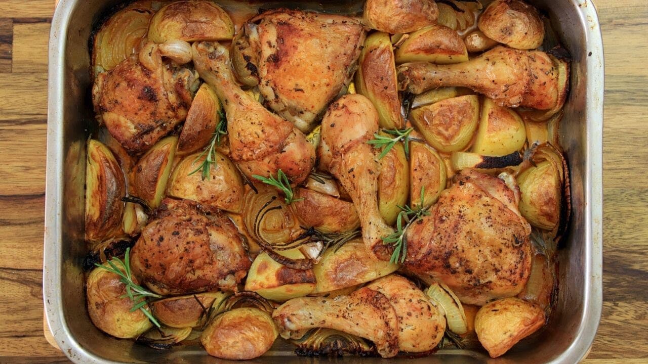Skillet Roasted Chicken and Potatoes