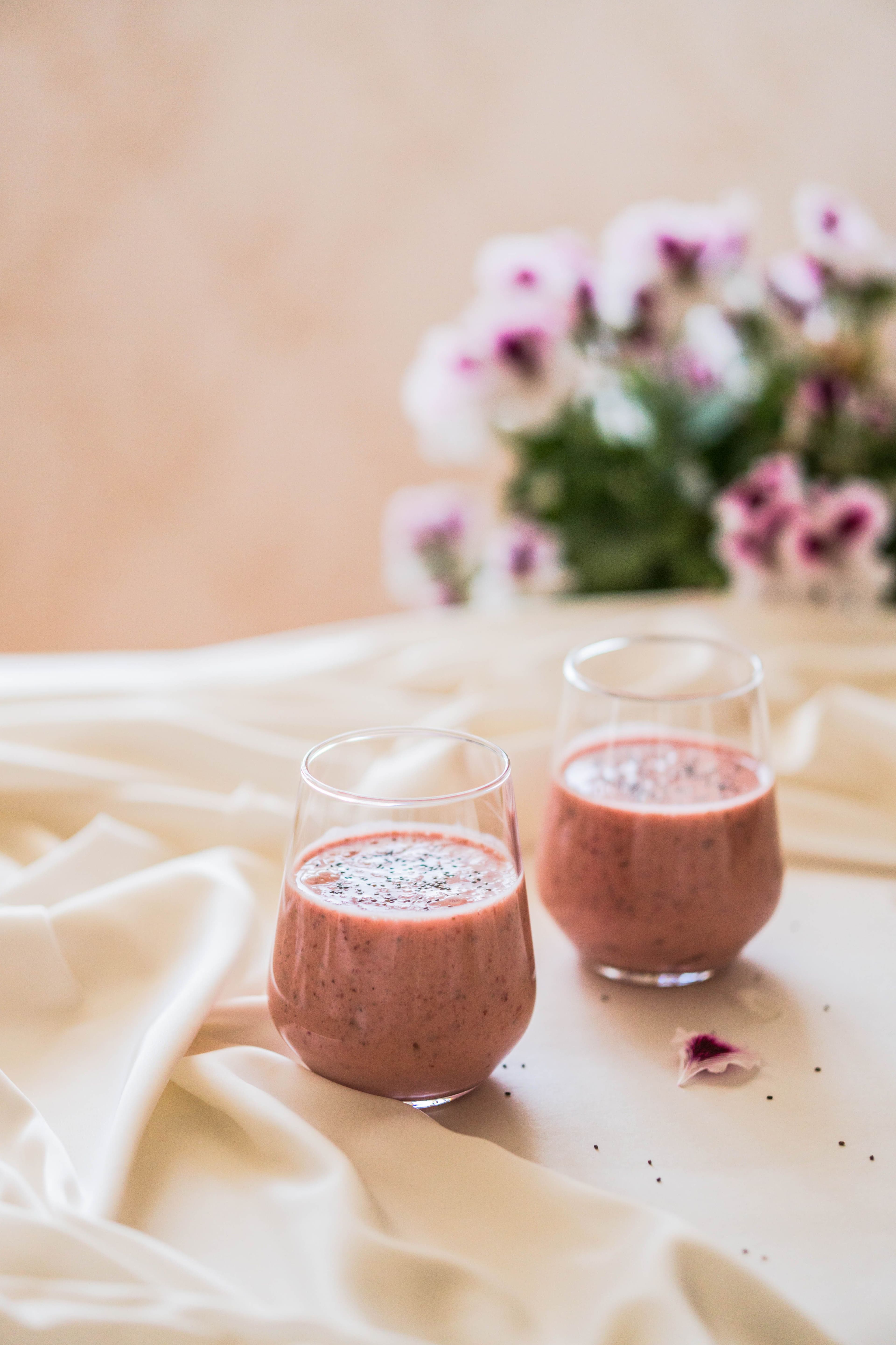 Smoothie Protéiné Fraise Vanille