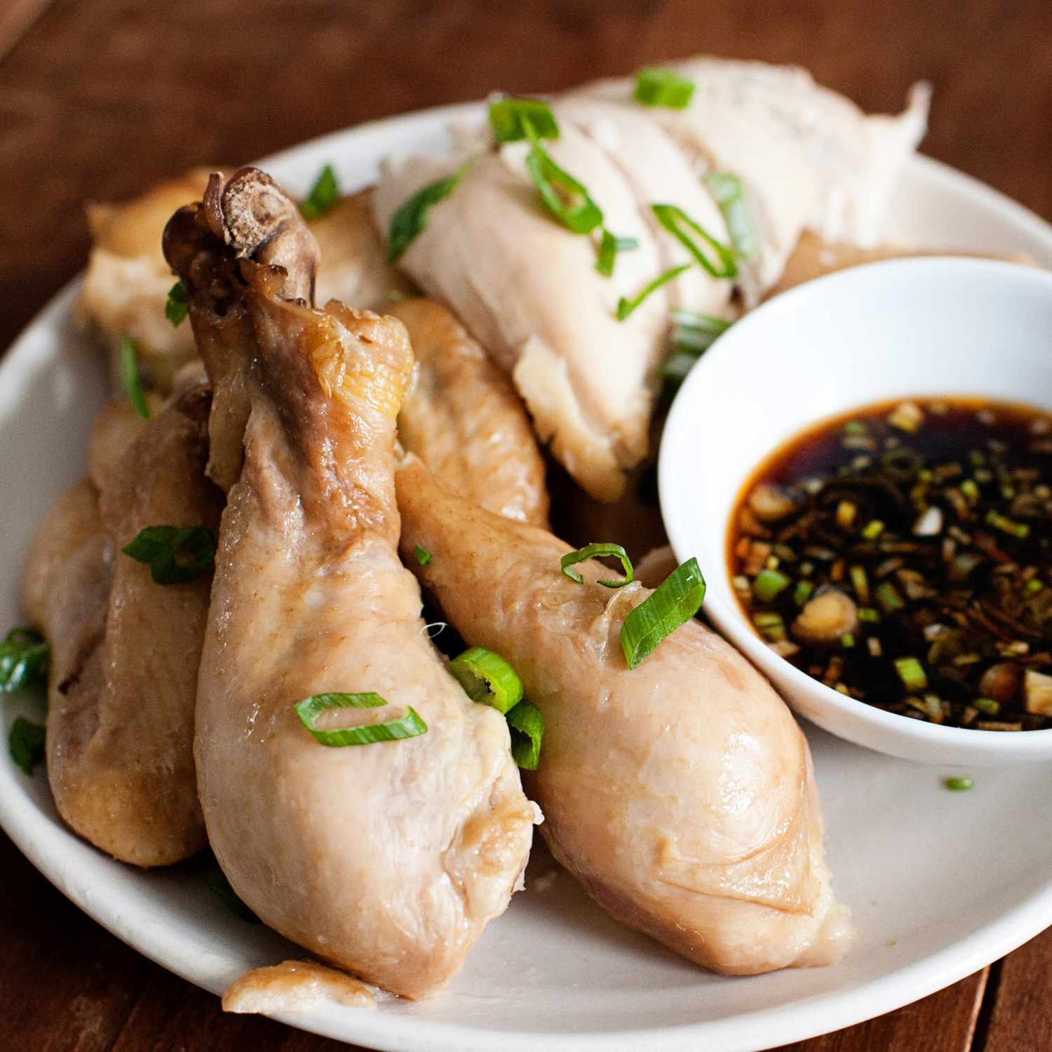 Soy-Ginger Steamed Chicken