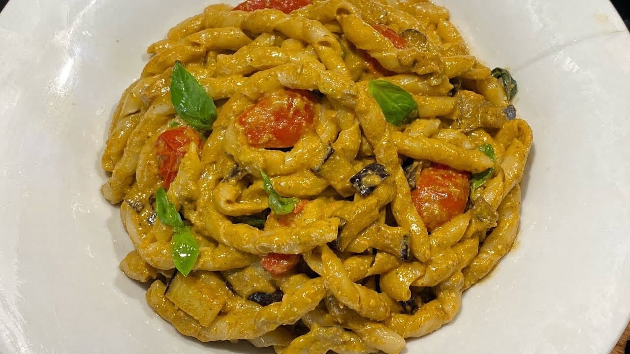 Spaghetti with Pesto Trapanese