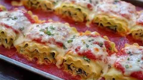 Spinach Lasagna Rolls
