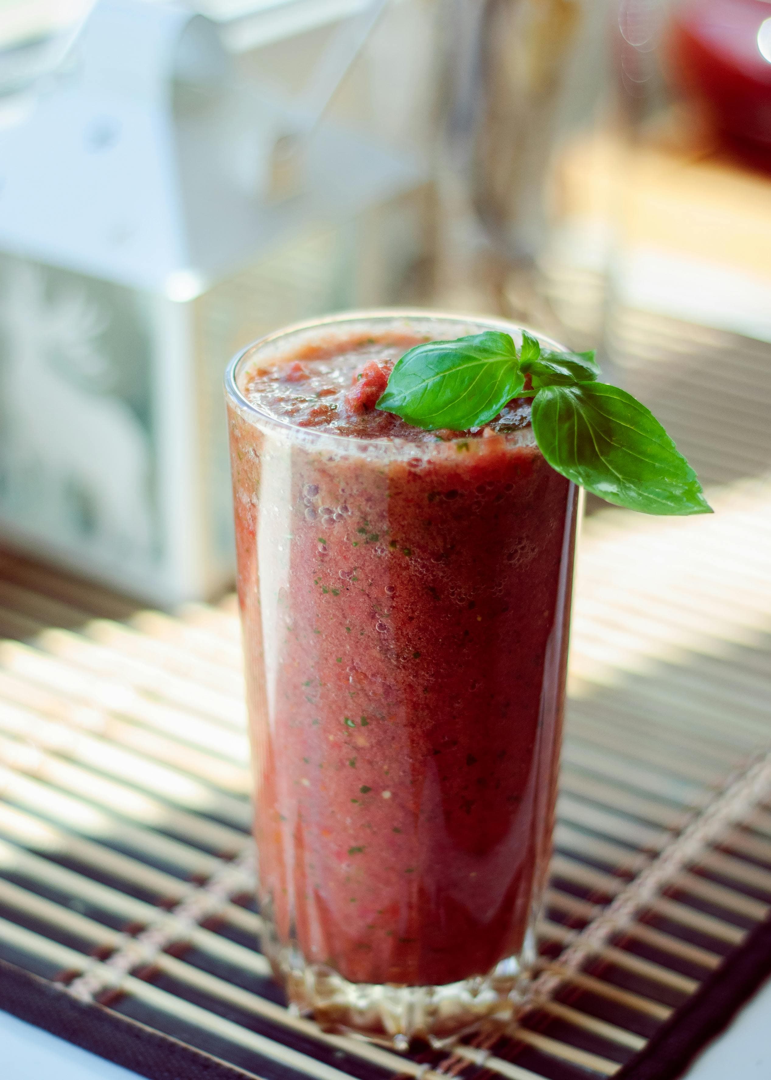 Strawberry Basil Smoothie