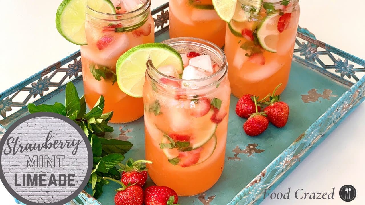 Strawberry Mango Green Tea Limeade