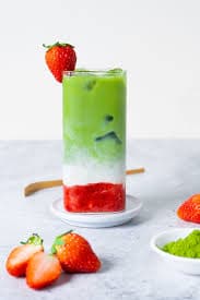 Strawberry Matcha Latte
