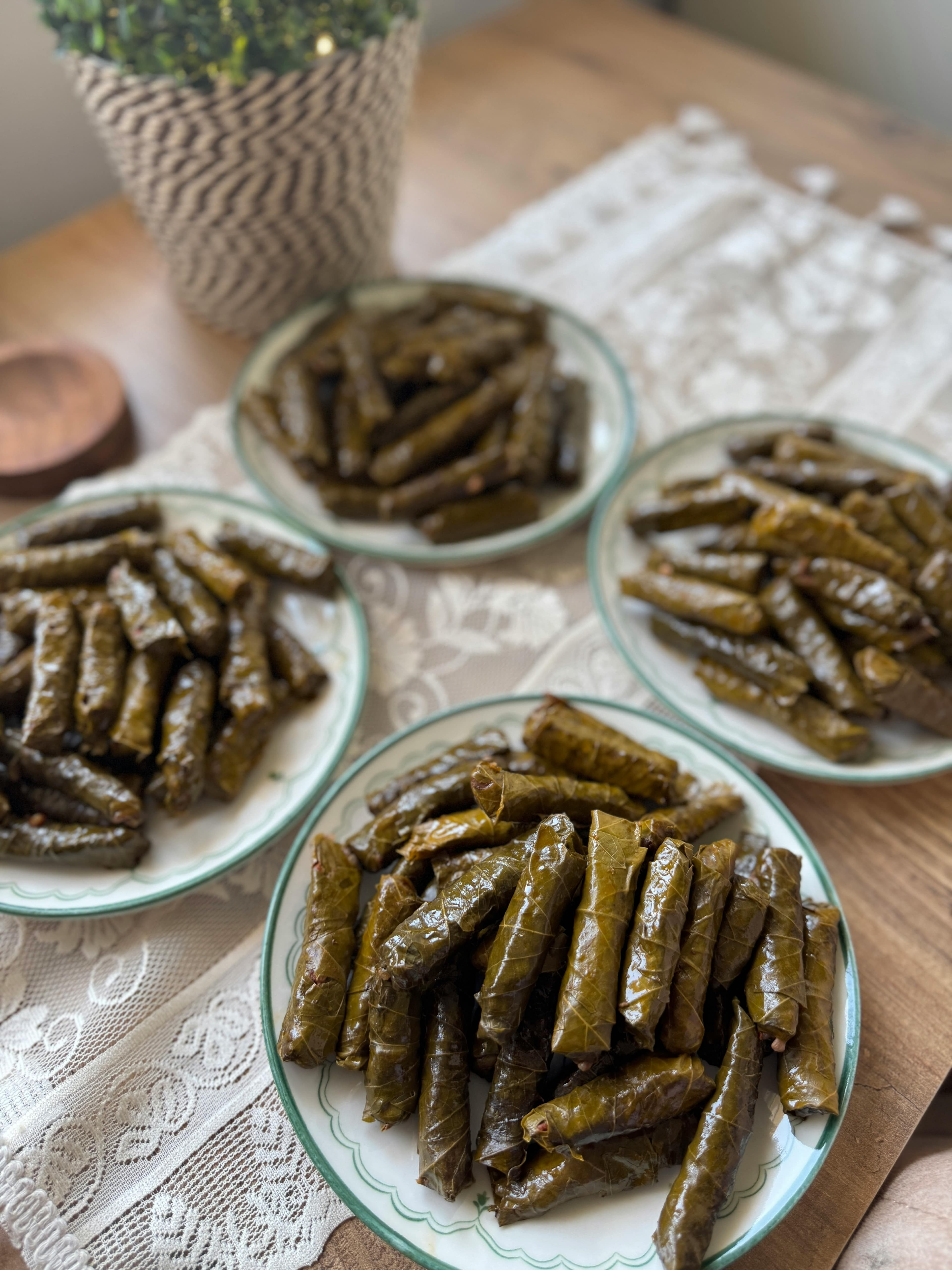 Syrian Yabrak (Stuffed Grape Leaves)