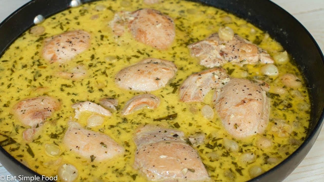 Tarragon Chicken with Peas
