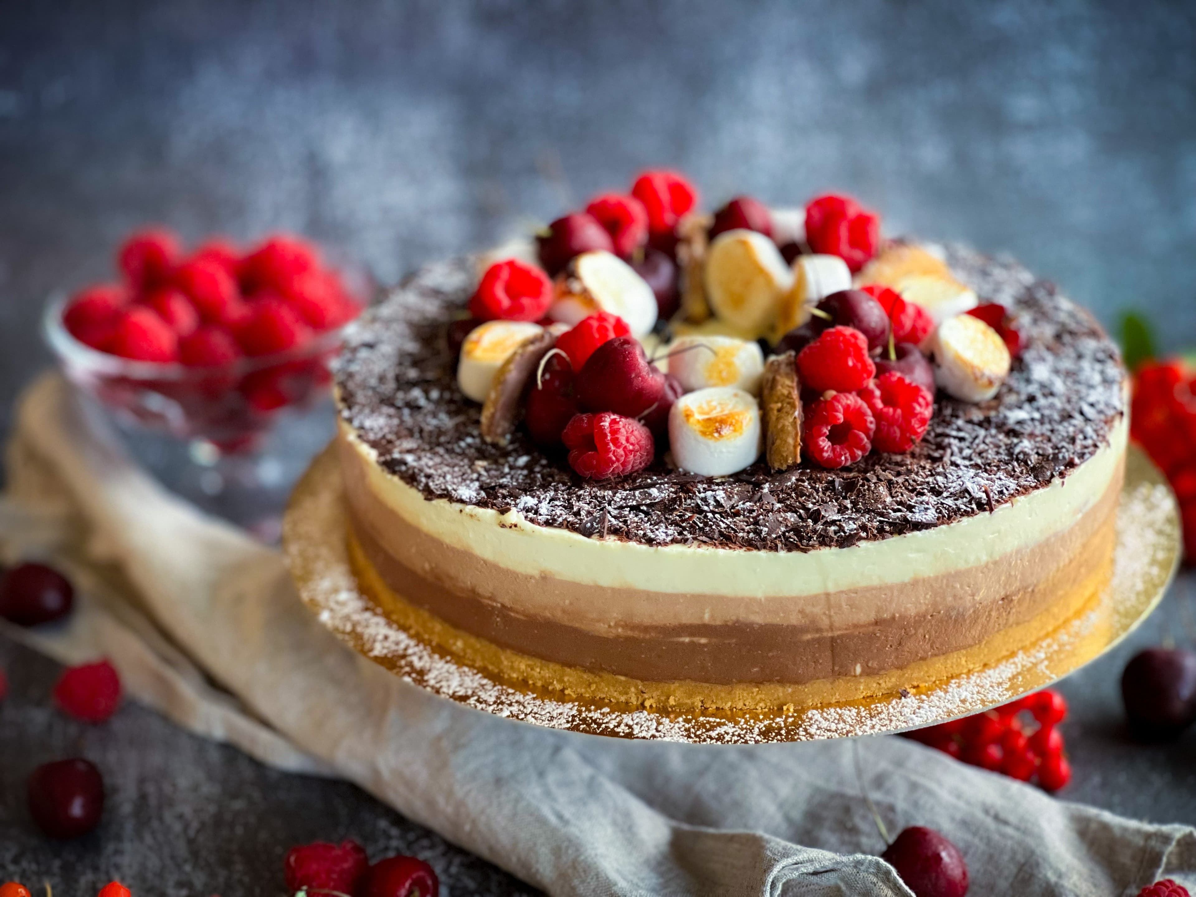Triple Chocolate Cheesecake