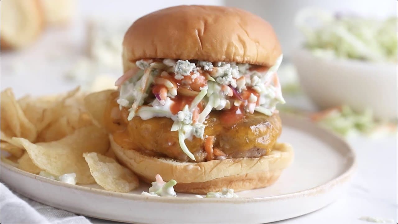 Turkey Burgers with Slaw