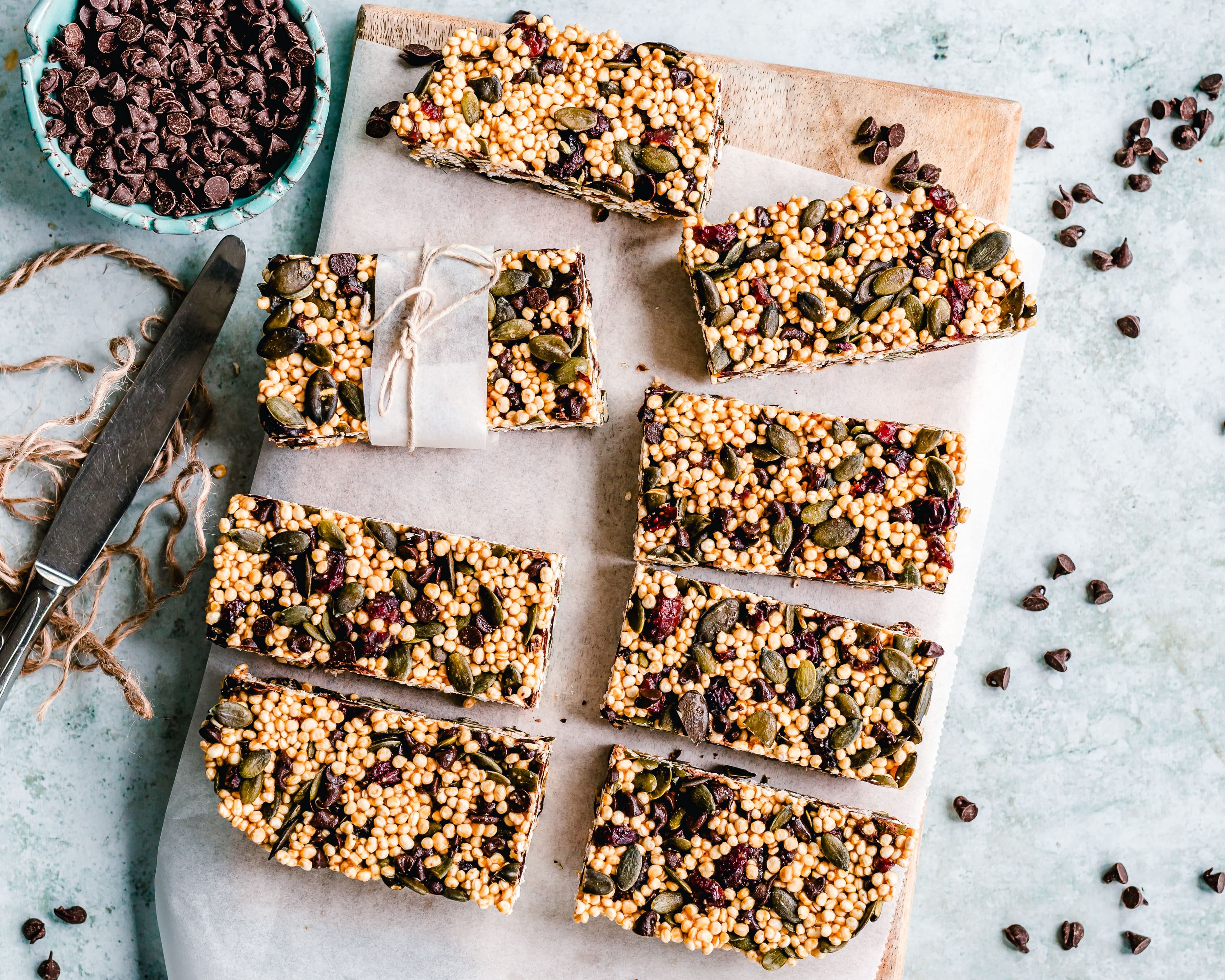 Vanilla Bean Cherry Granola Bars
