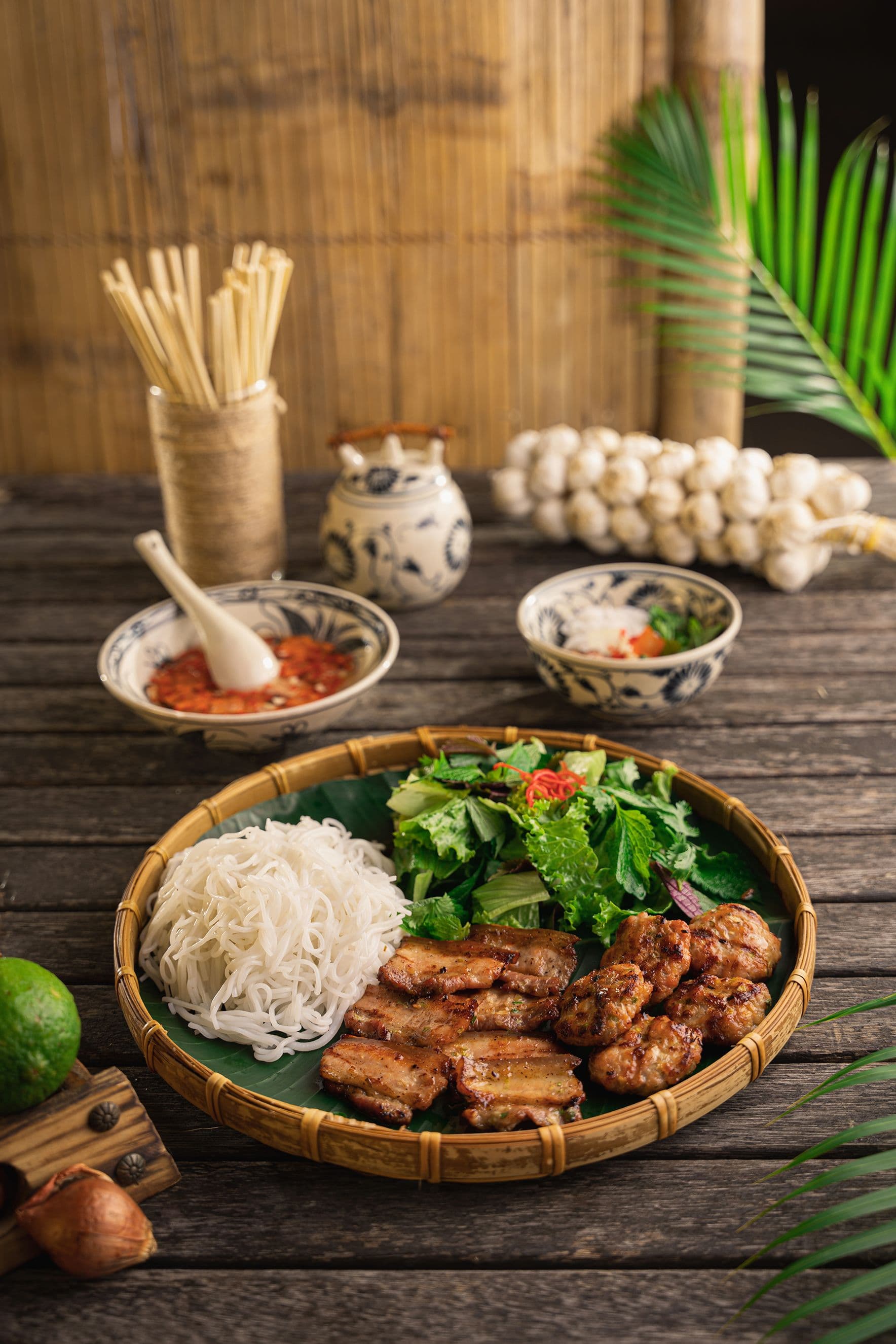 Vietnamese Bun Thit Nuong Rice Bowl