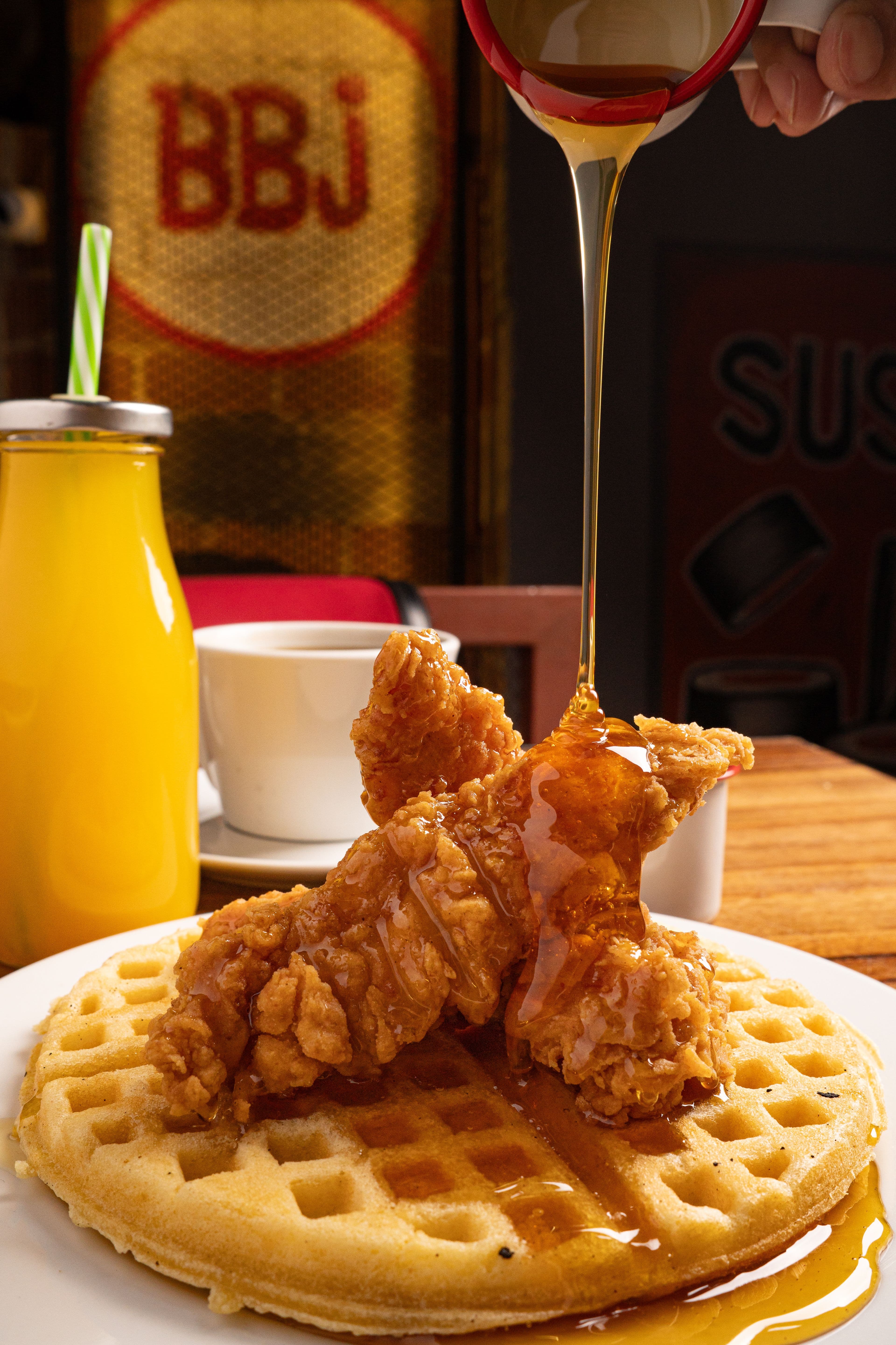 Waffle with Fried Chicken