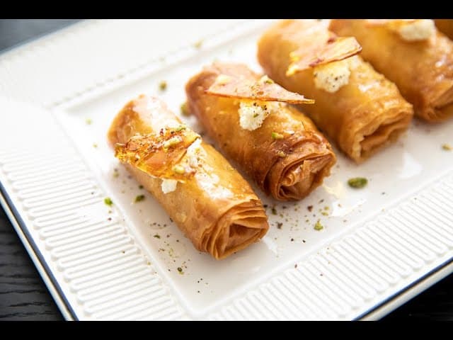 Znoud el Sit (Cream-Filled Fried Rolls)