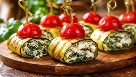 Zucchini Feta Roulade