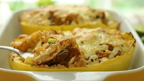 Enchilada Stuffed Spaghetti Squash