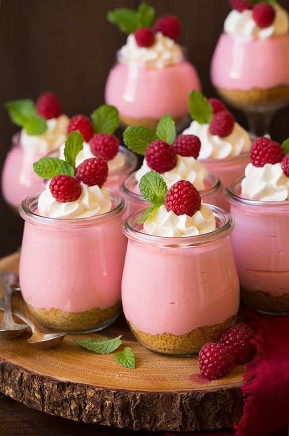 Raspberry mousse